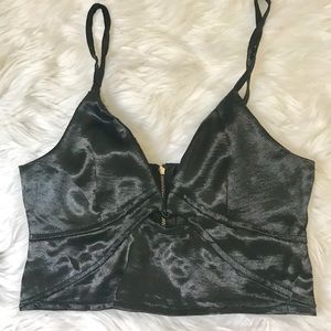 Vintage silk bralette